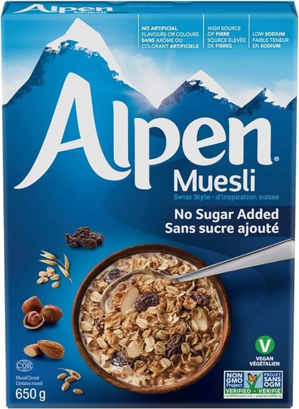 Alpen无糖 650g麦片