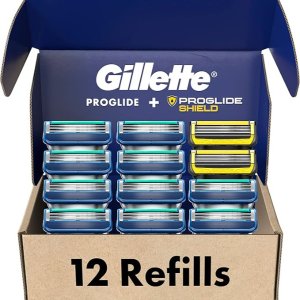 Gillette 男士剃须刀片、12个替换装 一次入手购用半年