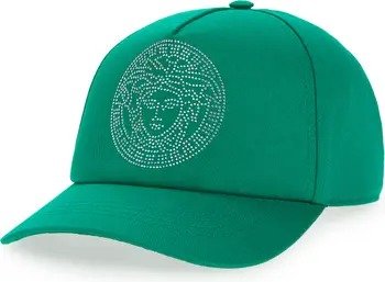 人像logo绿色棒球帽