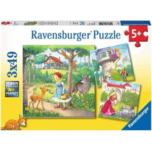 Ravensburger 儿童拼图 5岁就能玩 内含3幅49块拼图