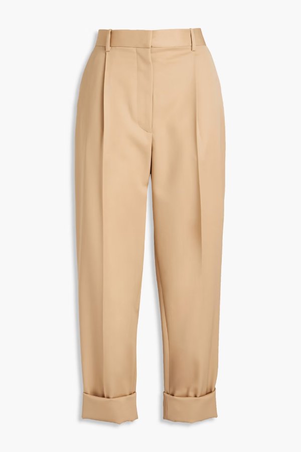 Marta pleated wool-twill tapered pants 羊毛长裤€381.00 超值好货