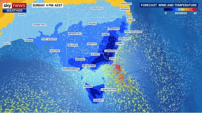 悉尼体感温度降至0度，风速达45公里/小时！悉尼机场跑道关闭，多趟航班延误和取消