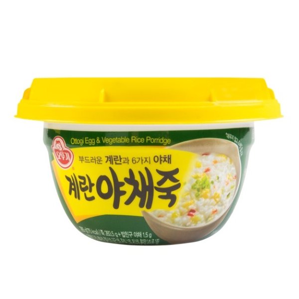韩国OTTOGI不倒翁 营养美味鸡蛋蔬菜米粥 2分钟即食 285g