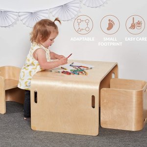 ECR4Kids 儿童桌椅套装 学习书桌秒变沙发套装