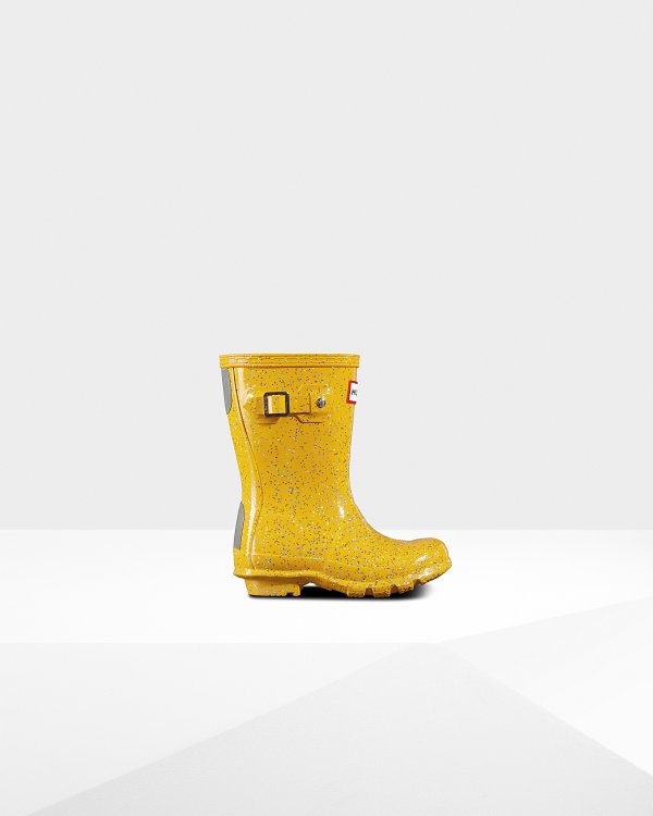 儿童款亮黄色雨靴