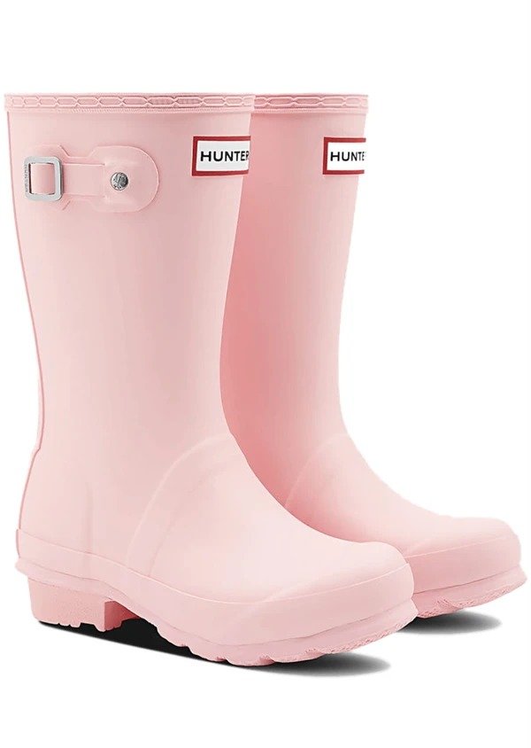 Hunter 粉色儿童雨靴