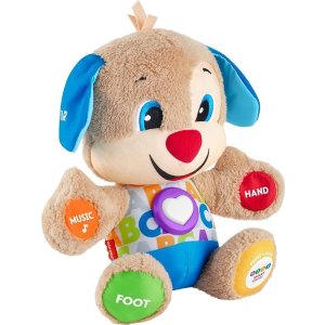 Fisher-Price 毛绒婴儿玩具，灯光音乐可爱小狗