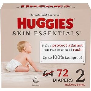 HuggiesSkin Essentials 好奇敏感肌纸尿布 2号72枚