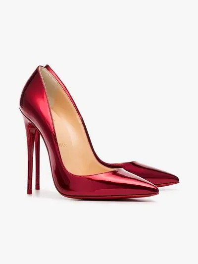 metallic red So Kate 120 patent leather pumps