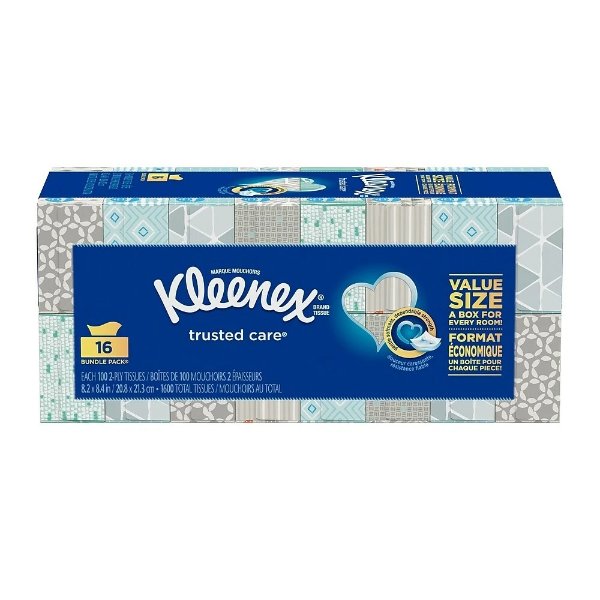 Kleenex 面巾纸（16盒*100张）