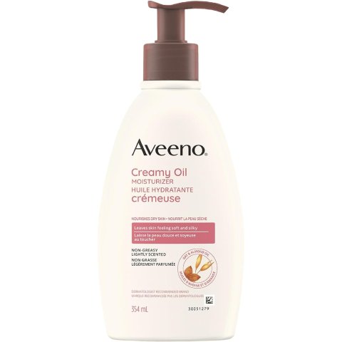 $8.54(原$12)小编也在用Aveeno 保湿油/身体乳 354ml 保湿不腻 气味温和不刺鼻