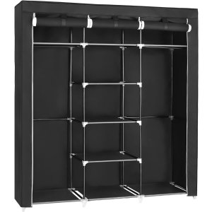 黑色款SONGMICS 超大容量便携式简易衣柜 