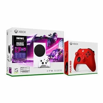 Xbox Series S 《堡垒世界+火箭联盟》+额外手柄套装