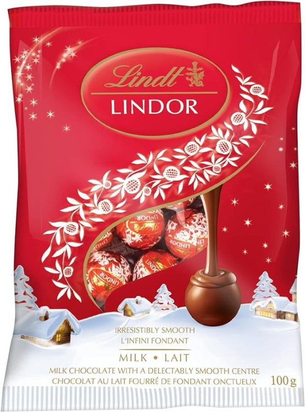 Lindt LINDOR 迷你牛奶巧克力球 100g