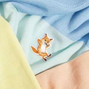 上新：Maison Kitsune 清新美衣折上折 $176收奶油色小狐狸卫衣