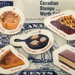Canada Post官网 特色甜品邮票  5种独家甜品纪念加国生活