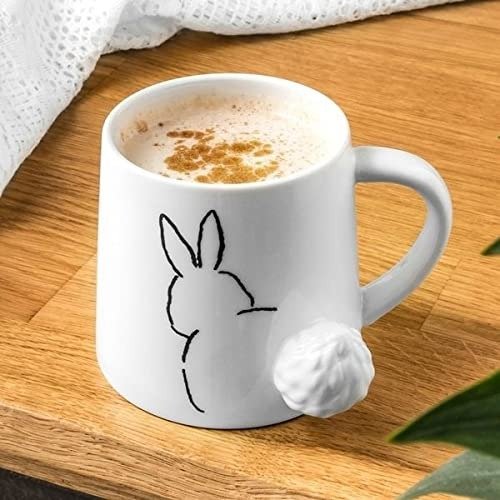 兔兔尾巴陶瓷杯