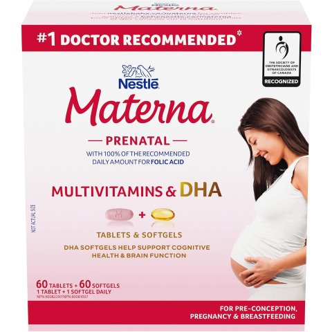 全城断货！$34.99 60天叶酸+DHA一盒搞定 备孕/孕期/哺乳期必备的 Materna 多维叶酸这里还有！