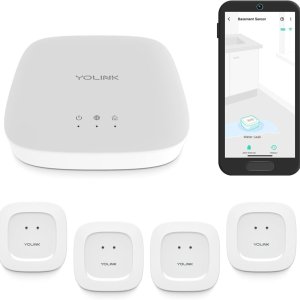 Amazon春季大促🌸：YoLink 智能家居5件套 漏水监测+智能家居中枢 兼容Alexa: