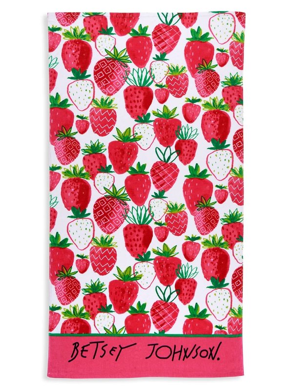 草莓沙滩巾
