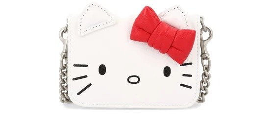 Hello Kitty Mini链条钱包 白色