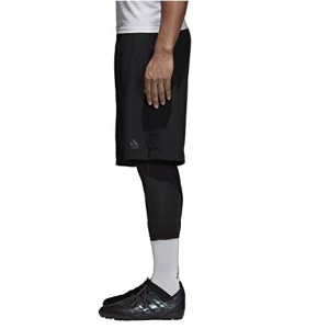 Adidas 男士假两件 运动短裤加legging 运动更方便