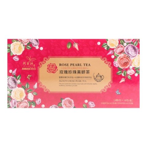 台湾阿华师 玫瑰珍珠美妍茶 36包入 180g