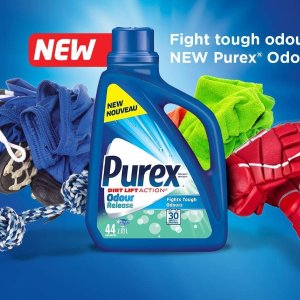 史低价：Purex 4合1新版清理去污洗衣液 大桶4.43L 雨后清新味