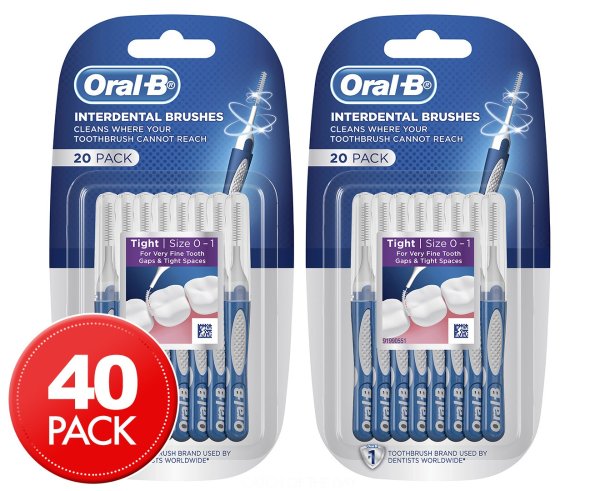 2 x Oral-B 牙缝清洁刷 20pk