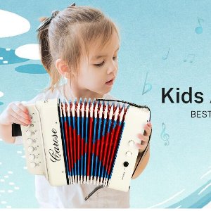 史低价：CAROSE 七键儿童手风琴 培养乐感从娃抓起 2色可选