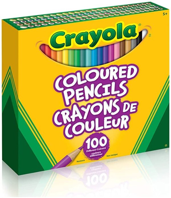 儿童彩色铅笔 100支