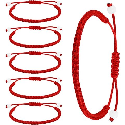 红色幸运绳 6件