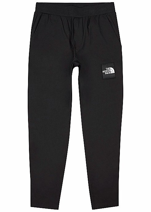 Black logo embroidered sweatpants