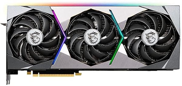 nVidia Geforce RTX 3080 Ti SUPRIM X 12GB Video Card, PCI-E 4.0, 1830 MHz Boost Clock, 3X DisplayPort 1.4a, 1x HDMI 2.1