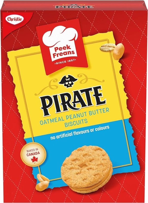 Peek Freans Pirate 花生酱燕麦饼干, 300g