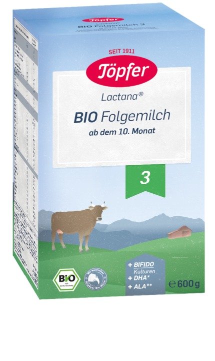 Lactana Bio 有机奶粉适合10月以上儿童 3, 600 g