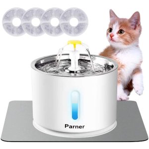 Parner 萌宠全自动饮水机 2.4升 赠硅胶垫、替换芯