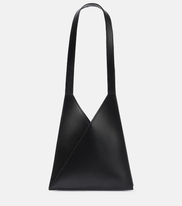 Japanese Small leather tote bag 日式三角形托特包1015.00 超值好货