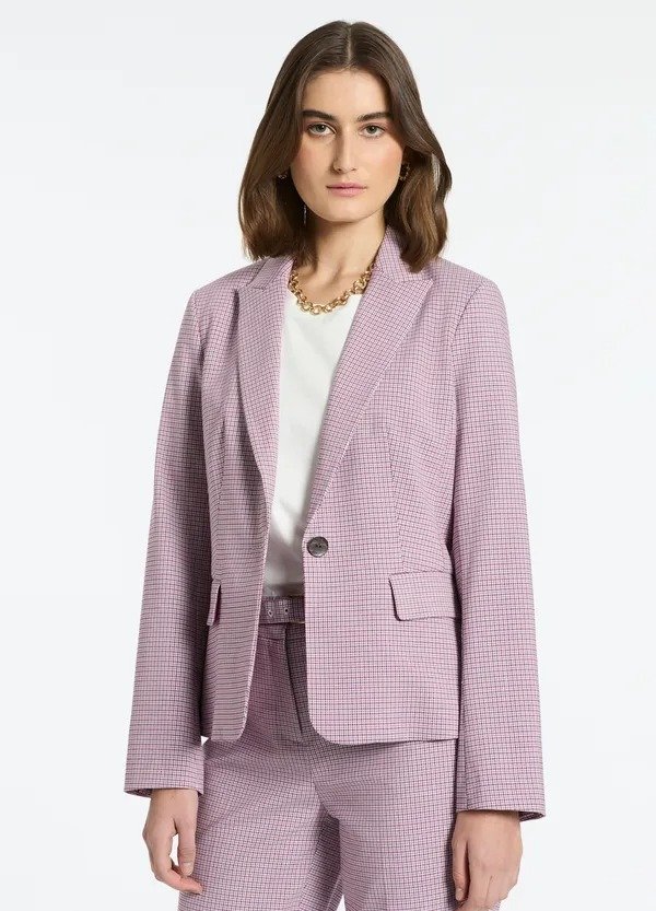 紫色西装外套