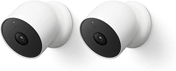 Google Nest Cam (无线版2个装)