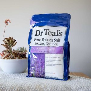 Dr. Teal's 薰衣草浴盐1.36kg 促进睡眠 舒缓压力
