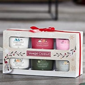 Yankee 圣诞蜡烛6件礼盒~森林柚子、木质香草提升节日品质感！