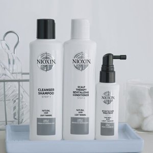 Nioxin 专业防脱洗护 1号组合细软发 5号组合受损发质 效果加倍