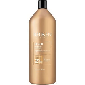 REDKEN 专业修护All Soft系列洗发水1L 含甘油 发丝柔顺有光泽