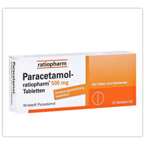 德国Paracetamol 500mg止痛退烧药