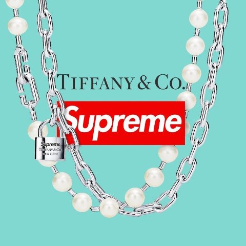 上新：Supreme X Tiffany & Co 合作款珠宝、Box Logo T恤已发售