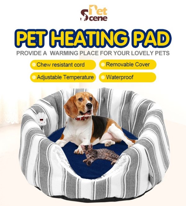 狗猫防水电热毯圆形毛毯