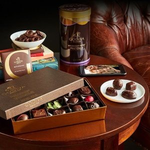 销量冠军： Godiva 黑巧克力G立方盒子 22颗装