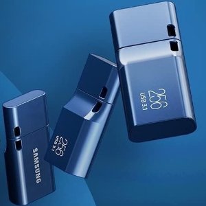 💥史低价💥：Samsung 三星U盘256GB Type-C USB3.1 防水 400MB/s