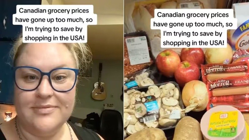 少花三分之一！加拿大妹子为省生活费，跨境去美国买菜！